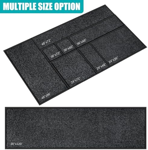 Azadx 3'x4' Front Door Mat Heavy Duty Indoor Outdoor Door Mat Non-Slip