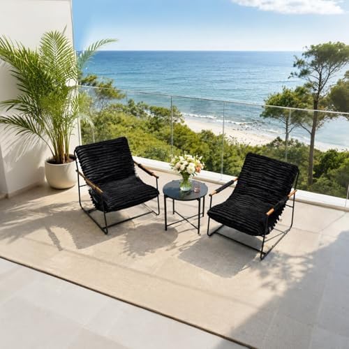 Modern Comfy Accent Chair, Cozy Corduroy Living Room Chair with Armrests Stor...