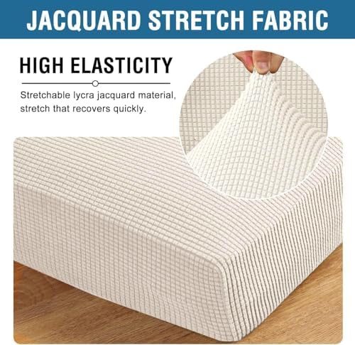 H.VERSAILTEX Super Stretch Individual Seat Cushion Cover Sofa Covers Couch Cu...