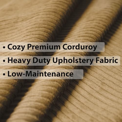 FoammaUSA Premium Corduroy Futon Couch Mattress – Made in USA 6-Inch Memory F...