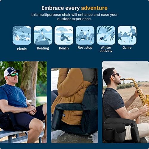 Alpcour Stadium Seats with Back Support for Bleachers – Wide Bleacher Chairs ...