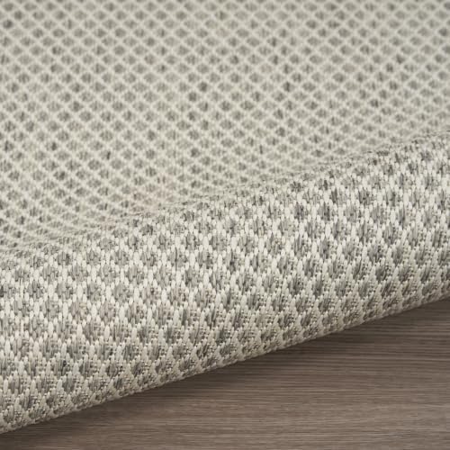 Nourison Home Courtyard 8' x Square Indoor/Outdoor Serged Edges Square Ar...