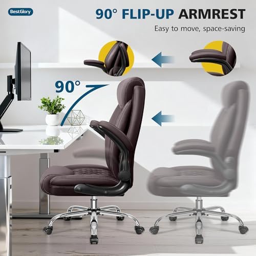 Office Chair, Ergonomic High Back Home Office Desk Chair, Big and Tall Breath...