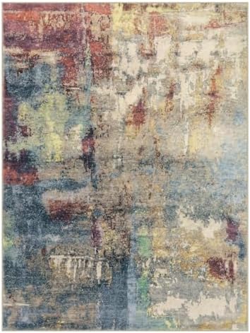 Lahome Modern Abstract 9x12 Area Rugs for Bedroom, Washable Living Room Rug f...