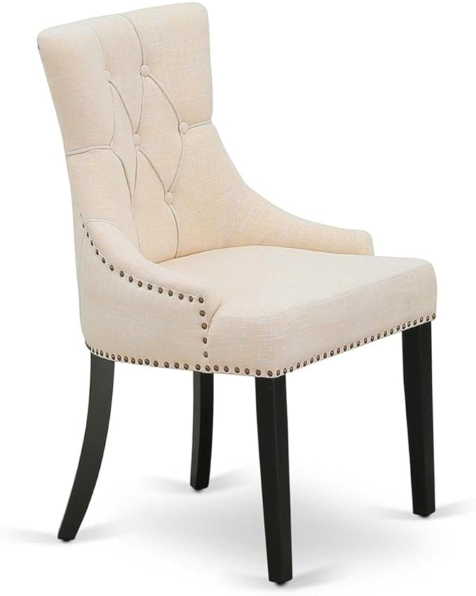East West Furniture FRP1T02 Friona Parson Dining Room Chairs - Button Tufted ...