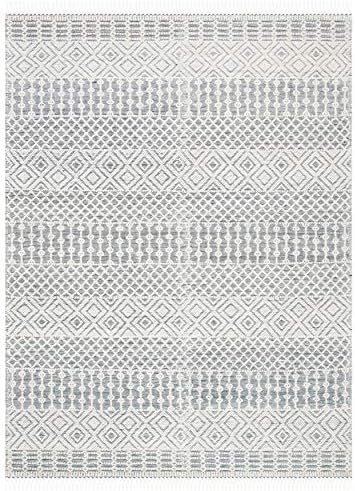 SAFAVIEH Natura Collection Area Rug - 9' x 12', Ivory & Black, Ha...
