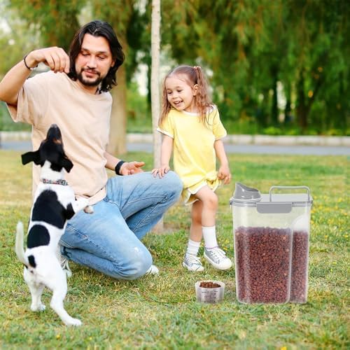 5-7Lbs Portable Cat Dog Food Storage Container