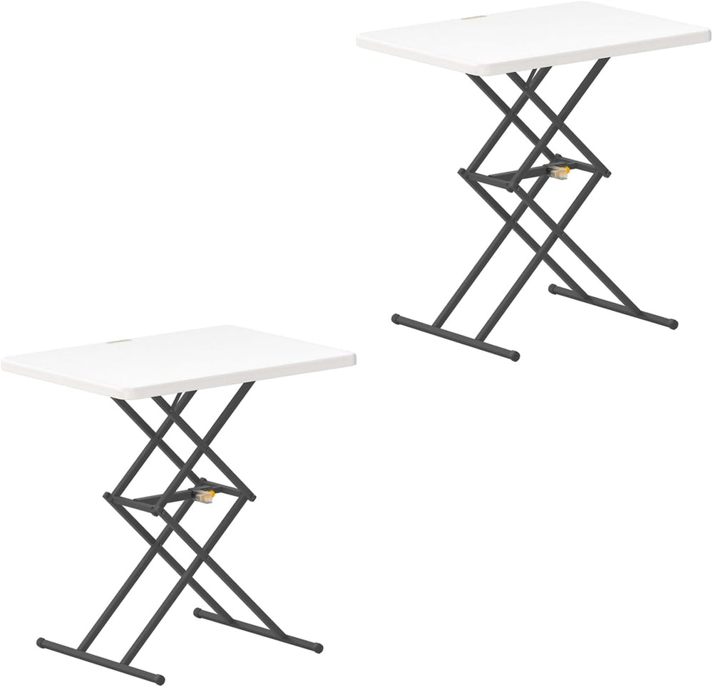 FanttikOutdoor Small Folding Table Quick Adjust 3 Heights, TV Tray, Dining