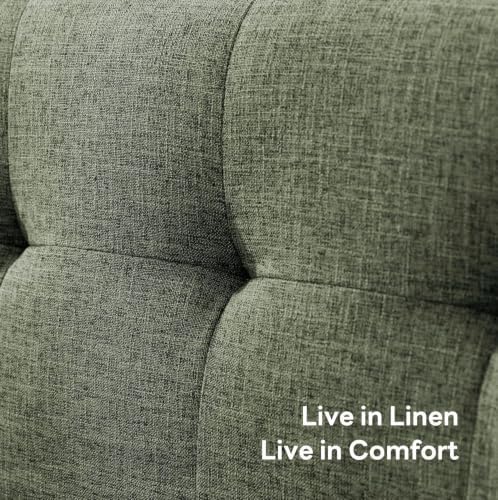 Tbfit 65" W Loveseat Sofa, Mid Century Modern Couches Love Seats for Liv...