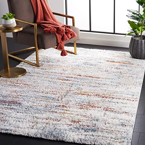 SAFAVIEH Berber Shag Collection Area Rug - 6'7" x 8'7", Blu...