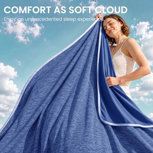 Topcee Cooling Blanket King Size 90"x108" for Hot Sleepers Summer B...