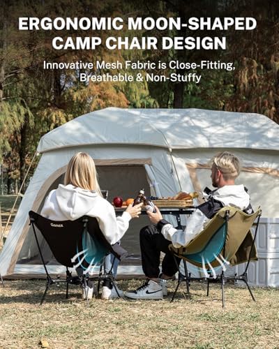 Gonex Portable Camping Chair, Compact Collapsible Backpacking Camp Chair
