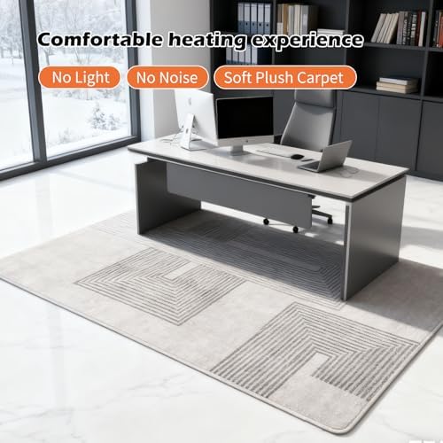 Electric Heated Carpet 35x55in Soft Plush Heating Rug 450W SD