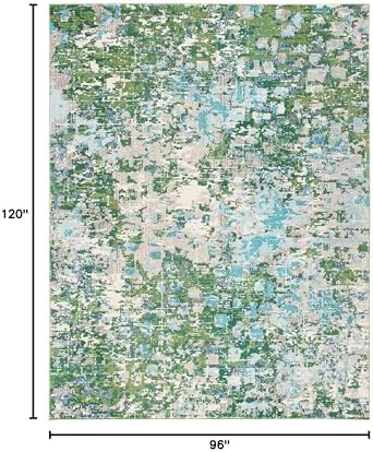 SAFAVIEH Madison Area Rug 8'x10', Modern Green & Turquoise MAD425Y