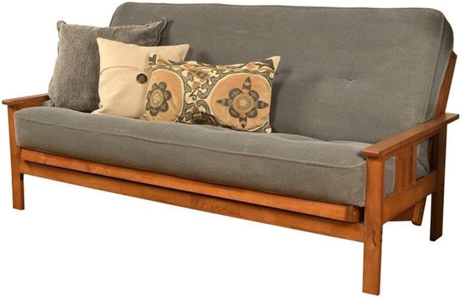 Kodiak Furniture 75" Traditional Full-Size Fabric Futon Mattress with Co...