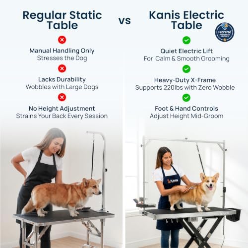 KANIS Professional Electric Dog Grooming Table - Heavy Duty