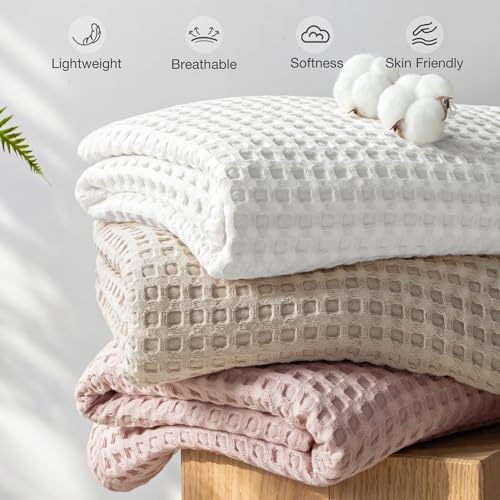 Exclusivo Mezcla 100% Cotton Blanket Queen Size for Bed, Khaki