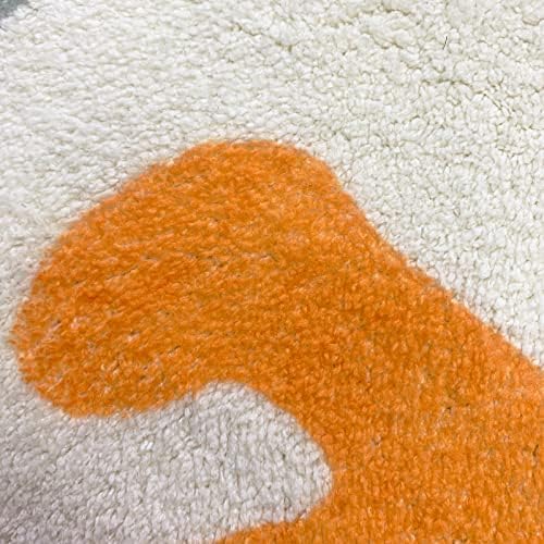ABREEZE Large Round Kids Play Mat 5.3ft,Fluffy Faux Wool Kids Rug Non-Slip Ch...