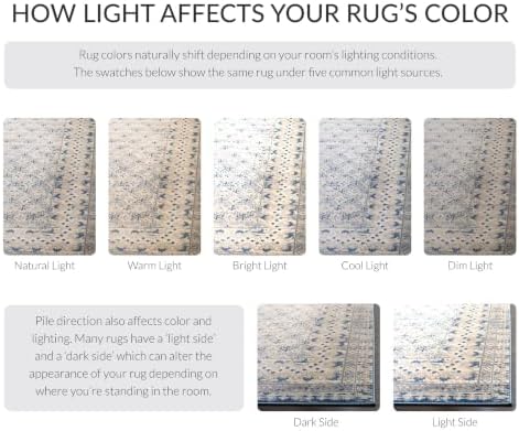 SAFAVIEH Brentwood Collection Area Rug - 9' x 12', Light Grey & B...