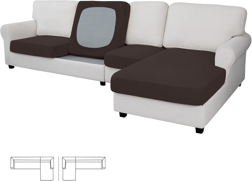 Easy-Going Stretch 4 Pieces Couch Cushion Covers