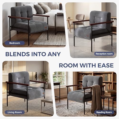 MAXYOYO Accent Chair, Modern Living Room Chair with Metal Frame