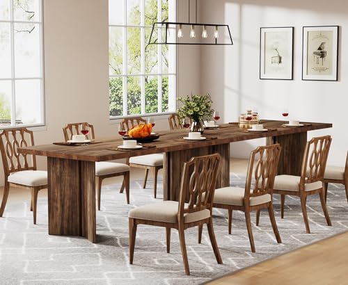 Tribesigns 63-inch Dining Table for 4-6, Farmhouse Kitchen Table with Large T...