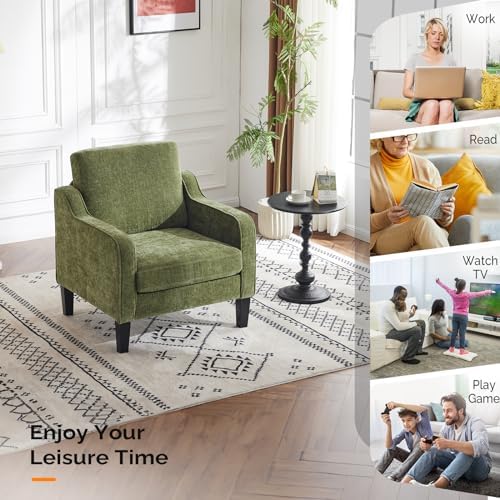 VINGLI Accent Chairs Set of 2, Modern Traditional Armchair for Living Room