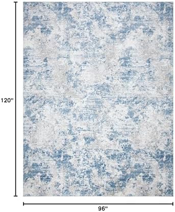 SAFAVIEH Amelia Area Rug 8'x10', Modern Grey & Blue ALA705F