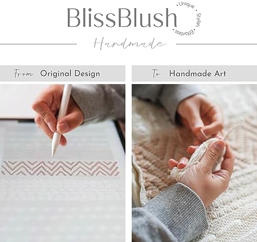 BlissBlush Decorative Throw Pillow Covers 20x20 Combo Set of 2 Square Cream N...