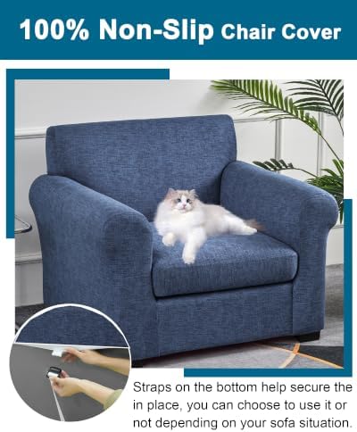 CRFATOP Armchair Chair Covers for Living Room Sofa Couch Slipcover,C01