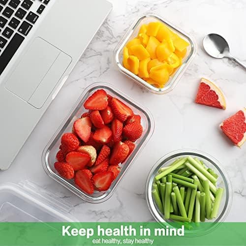 HOMBERKING 24pc Glass Food Storage Containers