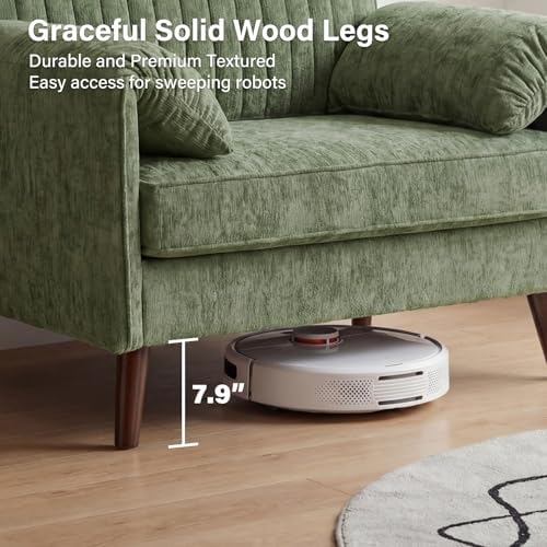 Modern Oversized Accent Reading Chair for Living Room, 43", Chenille, Green