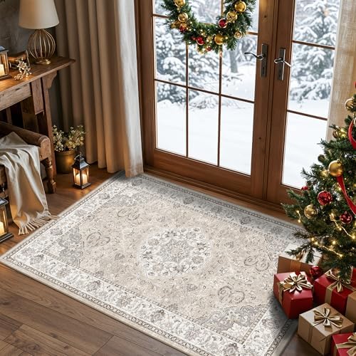 Washable Hallway 3x4 Floor Mats: Farmhouse Non-Slip Kitchen Sink Area Rug Wat...