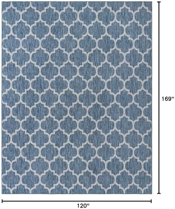 Unique Loom Outdoor Trellis Collection Area Rug (10' x 14' 1" Re...