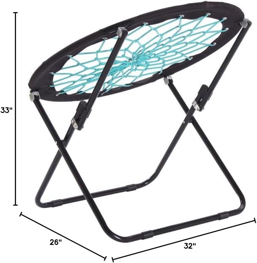 CampLand Bunjo Bungee Dish Chair - Versatile Folding Chair with Fun Bouncy De...