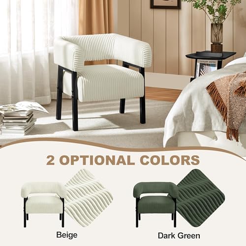 Yaheetech Accent Living Room Chair with Pocket Coiled Seat Set of 1