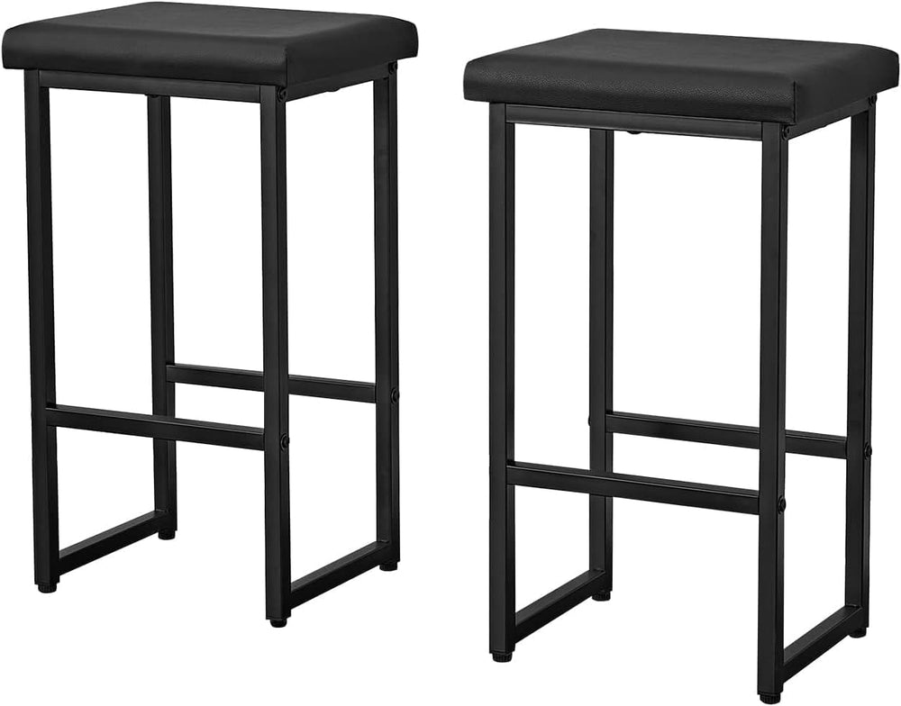 Panana 3 Piece Dining Table Set Kitchen Bar Table with Two Stool Storage Shel...