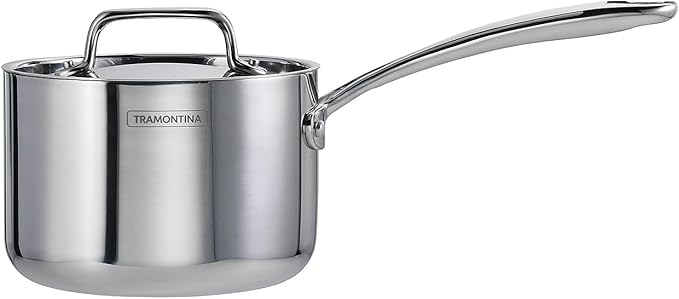 Tramontina Utsava Tri-Ply Clad Stainless Steel 2.2-Quart Sauce Pan