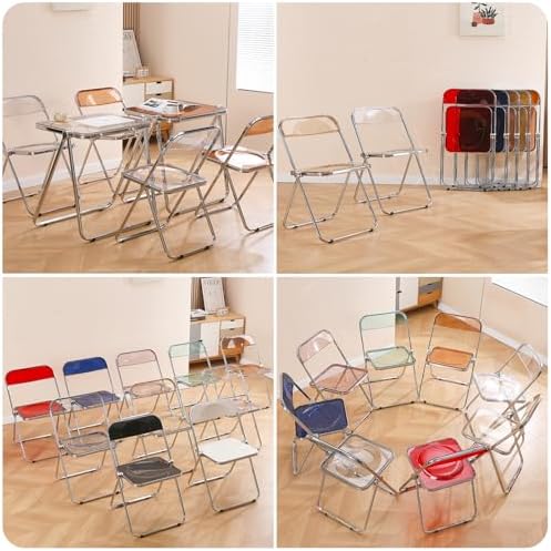 Modern Transparent Folding Chair- Acrylic Folding Chairs-Acrylic Ghost Stacka...