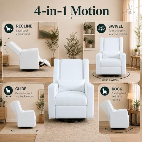 Naomi Home Tanya Luxury Motion Recliner Chair - Bright