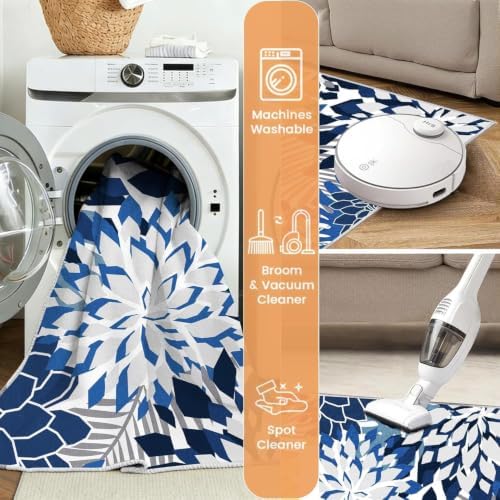 ZonLi 5x8 Area Rug for Living Room, Washable Rugs for Bedroom