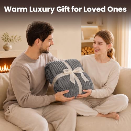 Homemate Heated Blanket Electric Heating Throw 50"x60" Soft Flannel...