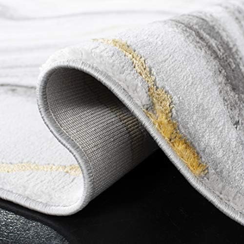 SAFAVIEH Craft Collection Accent Rug - 4' x 6', Grey & Gold, Mode...