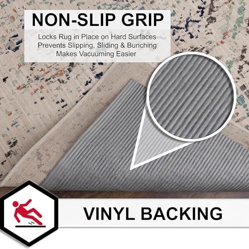 Mohawk Home Waterproof 4' x 6' Pet Friendly Non Slip Grip Rug Pad Spi...
