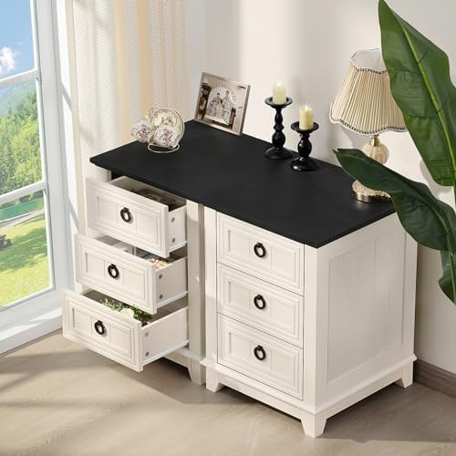 Joaxswe Farmhouse 3-Piece Bedroom Dresser Set, White