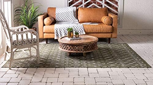 Unique Loom Outdoor Trellis Collection Area Rug - Tribal Trellis (9' x 12...