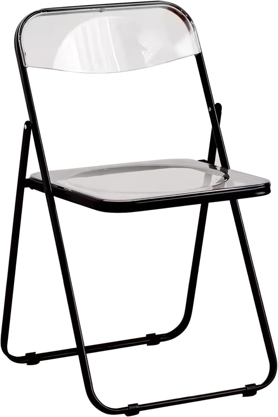 Acrylic Folding Chairs, Clear Foldable and Stackable, PVC Plastic Panel &...