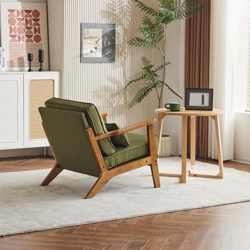 Karl home Mid-Century Lounge Accent Chair, Green