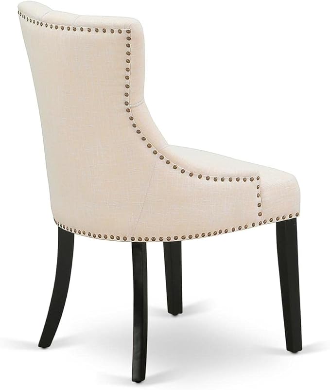 East West Furniture FRP1T02 Friona Parson Dining Room Chairs - Button Tufted ...