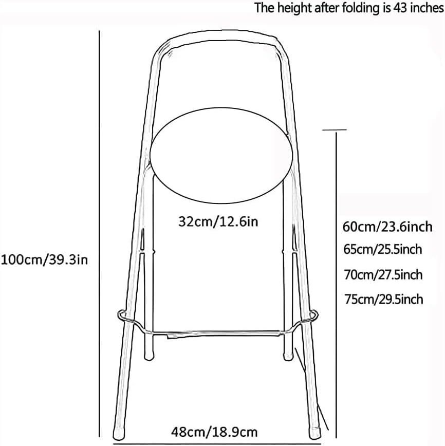 Modern Folding Bar Chair with Footrest Leather Padded Stool Set for Living Ro...